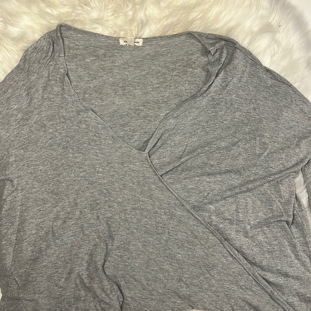 Silence and Noise Gray Long Sleeve Size Medium